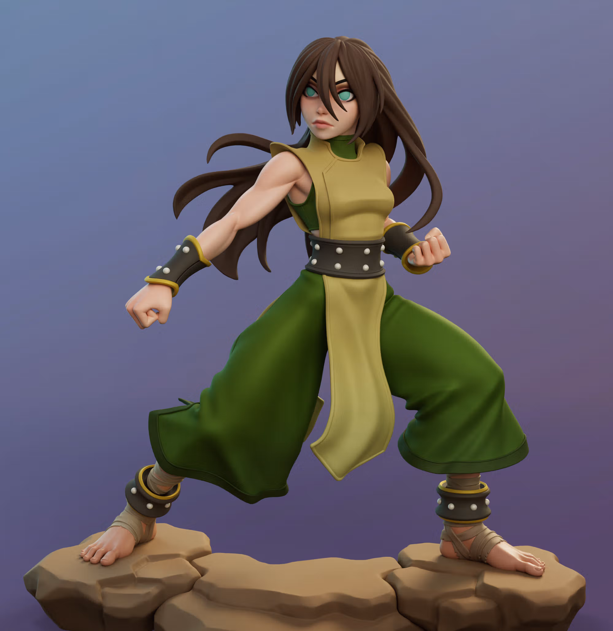 Statua Toph Beifong | Avatar Last Airbender Fan art di Dinamuuu3d SFW,NSFW 3d printed statue,3d printed,Toph Beifong Statue ,3d printed figure,nsfw statue,Avatar Last Airbender statue