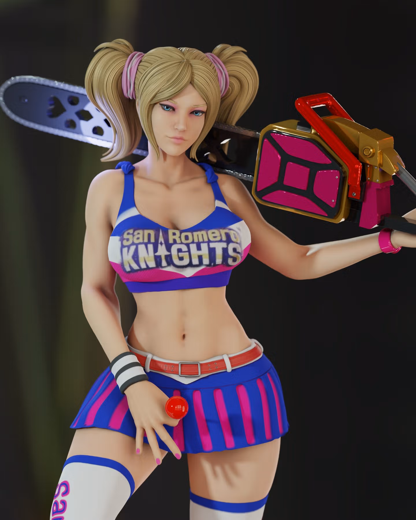 Statua Juliet Starling | Lollipop Chainsaw Fan art di Momoji3d SFW,NSFW 3d printed,3d printed statue,nsfw statue,Juliet Starling statue,Lollipop Chainsaw statue,3d printed figure