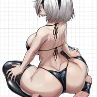 2B NieR Big Ass Sticker | NieR: Automata Vinyl Sticker SFW,NSFW 2B sticker,nsfw sticker,NieR: Automata stickers