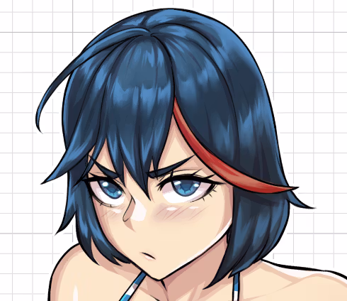 Pegatina Ryuko Matoi Bikini | Kill la Kill Pegatina de vinilo SFW,NSFW sfw sticker,Ryuko Matoi sticker,nsfw sticker,Kill la Kill stickers,anime girl sticker