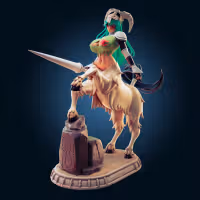 Nelliel Thicc Centaur Statue | Bleach Fan Art by Officer Rhu SFW,NSFW,Futa 3d printed,Nelliel Thicc Centaur statue,futa statue,bleach statue,furry statue,nsfw statue,futa figurines,futanari figurines,futanari statue