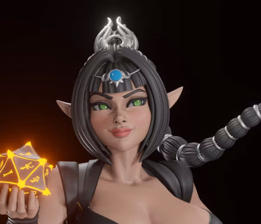 Shadowheart and Mimic Statue | Baldur's Gate 3 Fan Art by Digital Dark SFW,NSFW,Futa 3d printed statue,3d printed,nsfw statue,3d printed figure,Shadowheart and Mimic Statue,Baldur's Gate 3,futa statue,futa figurines,futanari figurines,futanari statue