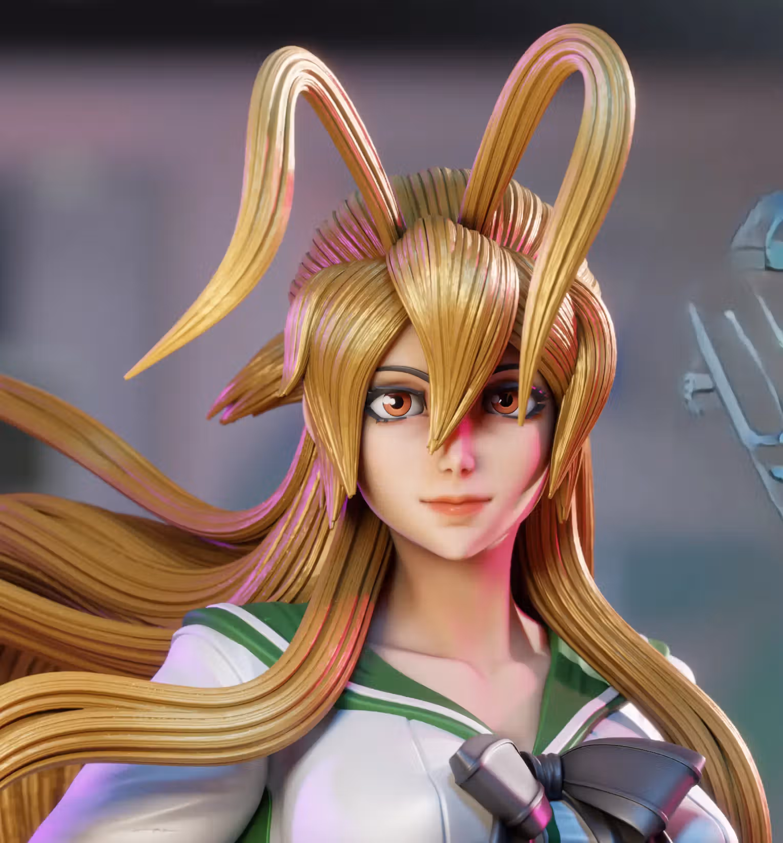 Rei Miyamoto Statue | Highschool of the Dead Fan Art by 3Dmoonn SFW,NSFW 3d printed,3d printed statue,Rei Miyamoto Statue,Highschool of the Dead statue,nsfw statue