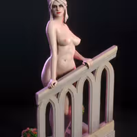 Ciri Statue | The Witcher Fan Art by TorridaMinis SFW,NSFW 3d printed,3d printed statue,nsfw statue,3d printed figure,Ciri Statue,The Witcher Statue