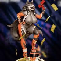 Racing Mal0 Furry Statue | SCP Fan Art by Onagaba SFW,NSFW,Futa 3d printed statue,3d printed,3d printed figure,Mal0 Statue,SCP Statue,futa statue,futa figurines,futanari figurines,futanari statue,nsfw statue,furry statue