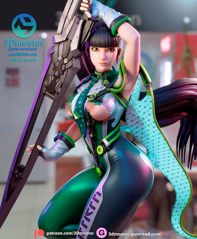 EVE Statue | Stellar Blade Fan Art by 3Dmoonn SFW,NSFW 3d printed statue,3d printed,eve statue,Stellar Blade,nsfw statue