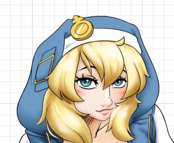 Bridget Lounging Sticker | Guilty Gear Vinyl Sticker NSFW,Futa stickers,Guilty Gear sticker,Bridget sticker,nsfw sticker,futanari sticker,futa sticker
