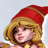 Gnome Treasure hunter Rhianon Miniature | DnD Fan Art by Gaz Minis SFW,NSFW 3d printed,miniature,dnd miniature,Gnome Treasure hunter Rhianon,3d printed miniature,nsfw miniature