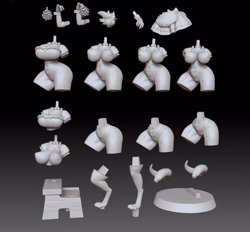 The Lusty Argonian Maid Statue | Original Fan Art by GeneralButa SFW,NSFW 3d printed statue,3d printed,Argonian Maid Statue,dragon statue,nsfw statue,3d printed figure