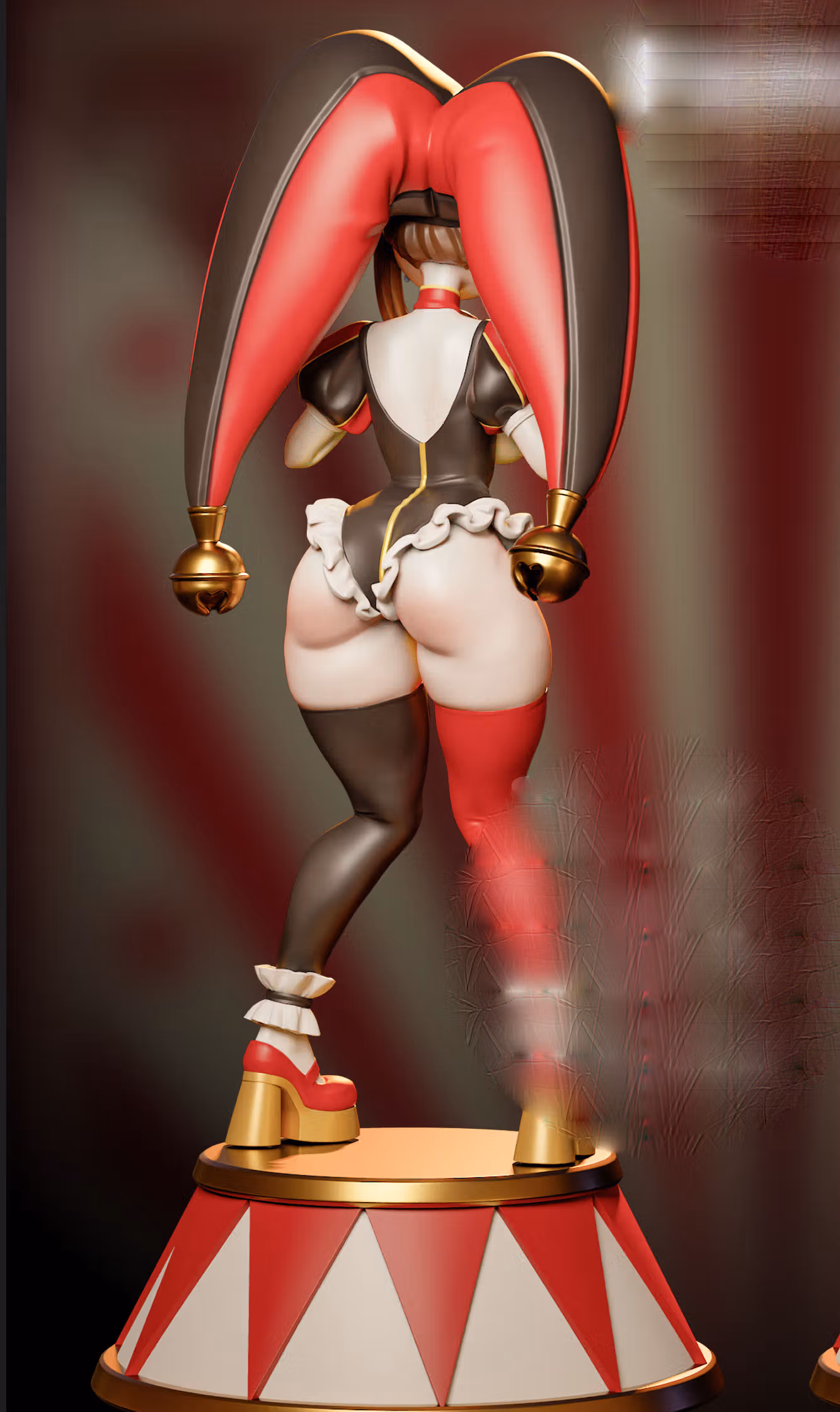 Pomni Statue | Digital Circus Fan Art by Onagaba SFW 3d printed,3d printed statue,sfw statue,Pomni Statue,Digital Circus Statue