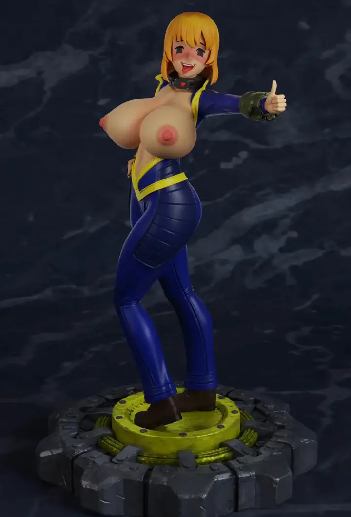 Statua Vault Girl | Fallout Fan art di PolyBitsArt SFW,NSFW 3d printed statue,3d printed,nsfw statue,3d printed figure,Fallout statue,Vault Girl statue