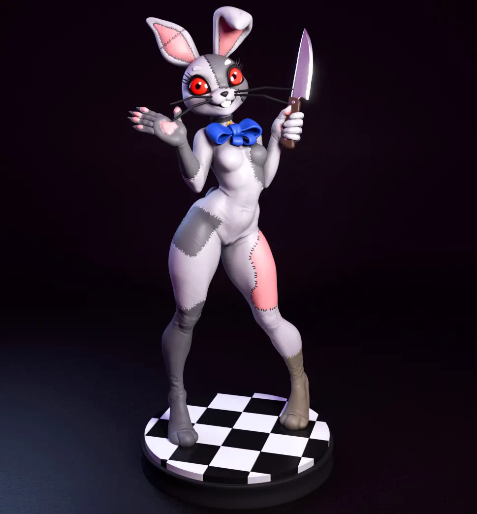 Vanny Statue | Five Nights at Freddy's Fanart von mowmaw SFW,Futa 3d printed,Vanny Statue,Five Nights at Freddy's Statue,futa statue,furry statue,nsfw statue,futa figurines,futanari figurines,futanari statue