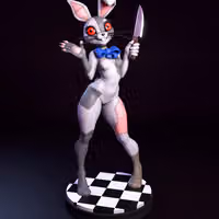 Vanny Statue | Five Nights at Freddy's Fan Art by mowmaw SFW,Futa 3d printed,Vanny Statue,Five Nights at Freddy's Statue,futa statue,furry statue,nsfw statue,futa figurines,futanari figurines,futanari statue
