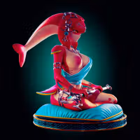 Mipha Aqua Statue | The Legend of Zelda Fan Art by Officer Rhu SFW,NSFW,Futa 3d printed,Mipha Aqua statue,The Legend of Zelda statue,3d printed figure,nsfw statue,futa statue,futa figurines,futanari figurines,futanari statue,furry statue