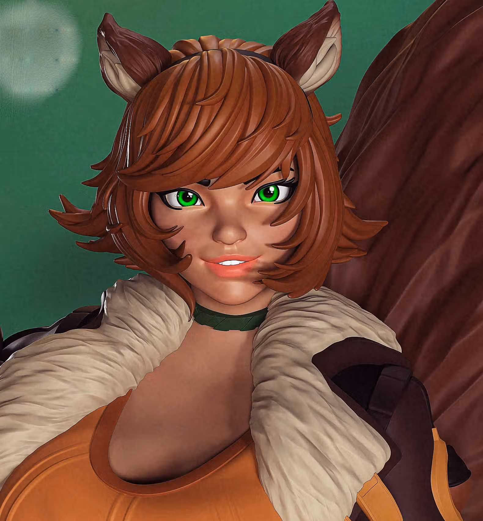 Squirrel Girl Statue | Marvel Rivals Fan Art by PEACHFIGURE SFW,NSFW 3d printed,3d printed statue,Squirrel Girl statue,Marvel statue,nsfw statue