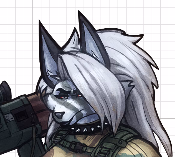 Loona Rocket Launcher Furry Sticker | Helluva Boss Vinyl Sticker SFW sfw sticker,stickers,Loona Rocket Launcher sticker,Helluva Boss sticker
