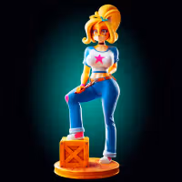 Coco Bandicoot Statue | Crash Bandicoot Fan Art by Officer Rhu SFW,NSFW,Futa 3d printed statue,3d printed,nsfw statue,futa statue,Coco Bandicoot Statue,Crash Bandicoot statue,futa figurines,futanari figurines,futanari statue