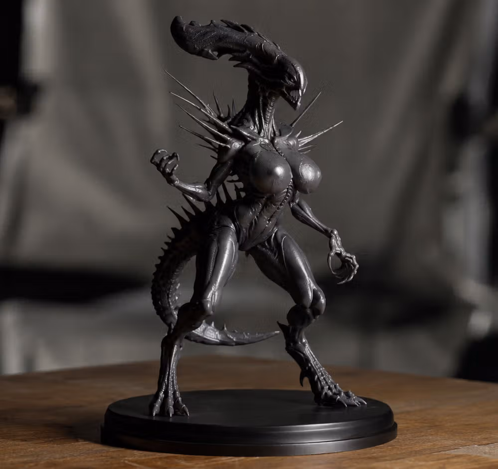 Xenomorph Statue | Alien Fan Art by Gibly SFW,NSFW 3d printed statue,3d printed,Xenomorph Statue,nsfw statue,3d printed figure,Alien Statue