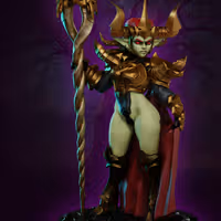 Sorceress Zelena Goblin Miniature | DnD Fan Art by Gaz Minis SFW,NSFW 3d printed,miniature,dnd miniature,Sorceress Zelena Goblin,3d printed miniature,nsfw miniature