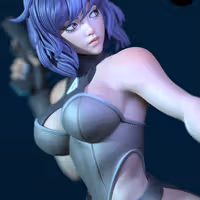 Motoko Kusanagi Statue | Ghost in the Shell Fan Art by E.S Monster SFW,NSFW 3d printed statue,3d printed,nsfw statue,3d printed figure,Motoko Kusanagi Statue,Ghost in the Shell Statue