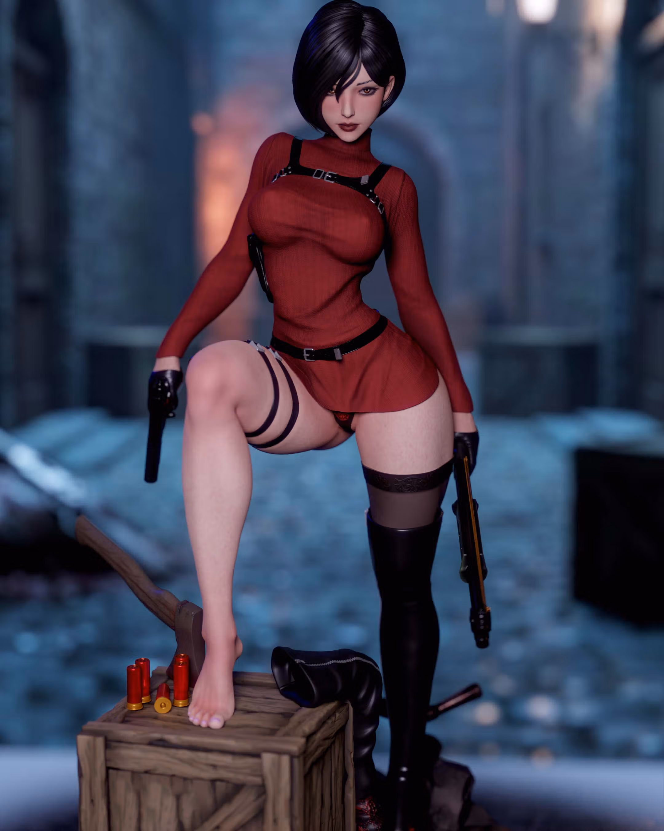 Statua Ada Wong | Resident Evil Fan art di Momoji3d SFW,NSFW 3d printed,3d printed statue,nsfw statue,Ada Wong statue,Resident Evil statue