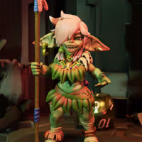 Amazonian Goblin Forager Miniature | DnD Fan Art by Jigglystix SFW 3d printed,miniature,dnd miniature,Amazonian Goblin Forager,3d printed miniature