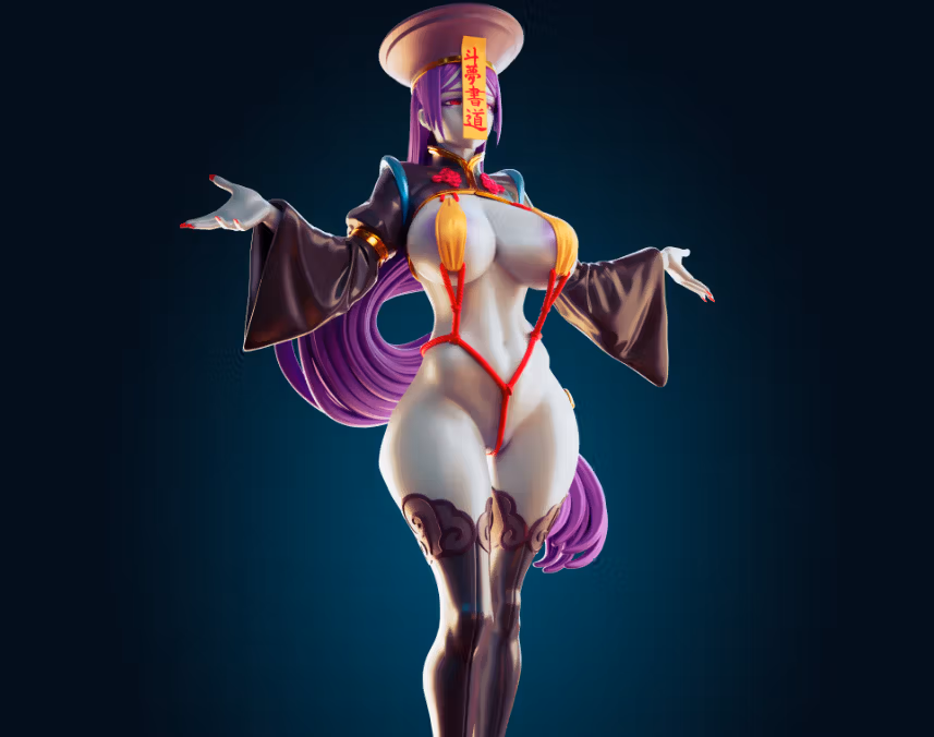 Jiangshi Owari Statue | Jiangshi Fan Art by Officer Rhu SFW,NSFW,Futa 3d printed statue,3d printed,nsfw statue,futa statue,futa figurines,futanari figurines,futanari statue,Jiangshi Owari Statue,Jiangshi Statue