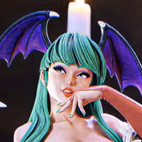 Morrigan Aensland Statue | Darkstalkers Fan Art by PEACHFIGURE SFW,NSFW 3d printed statue,3d printed,Morrigan Aensland Statue,nsfw statue,3d printed figure,Darkstalkers