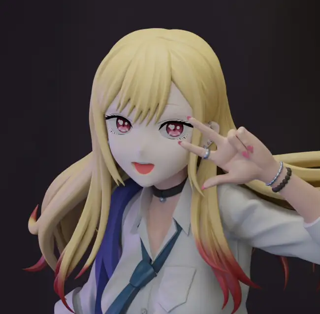 Marin Kitagawa Statue | My Dress-Up Darling Fan Art by MoonFigures SFW 3d printed,3d printed statue,Marin Kitagawa Statue,My Dress-Up Darling statue,3d printed figure