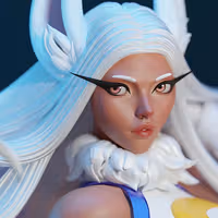 Mirko Statue | My Hero Academia Fan Art by E.S Monster SFW,NSFW 3d printed statue,3d printed,Mirko statue,nsfw statue,3d printed figure,My Hero Academia statue