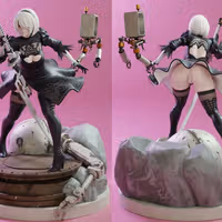 2B NieR Statue | NieR: Automata Fan Art by KiTNo SFW,NSFW 3d printed statue,3d printed figure,nsfw statue,2B NieR statue,NieR: Automata statue