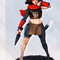 Izu Cat Girl Miniature | DnD Fan Art by Gaz Minis SFW 3d printed,miniature,dnd miniature,Izu Cat Girl,3d printed miniature