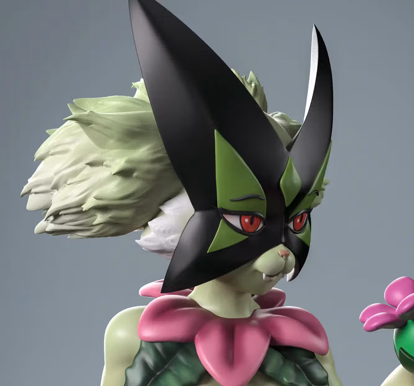 Meowscarada Statue | Pokemon Fan Art by Anyonensfw SFW,NSFW,Futa 3d printed,3d printed statue,nsfw statue,futa statue,furry statue,Meowscarada Statue,Pokémon Statue,futa figurines,futanari figurines,futanari statue