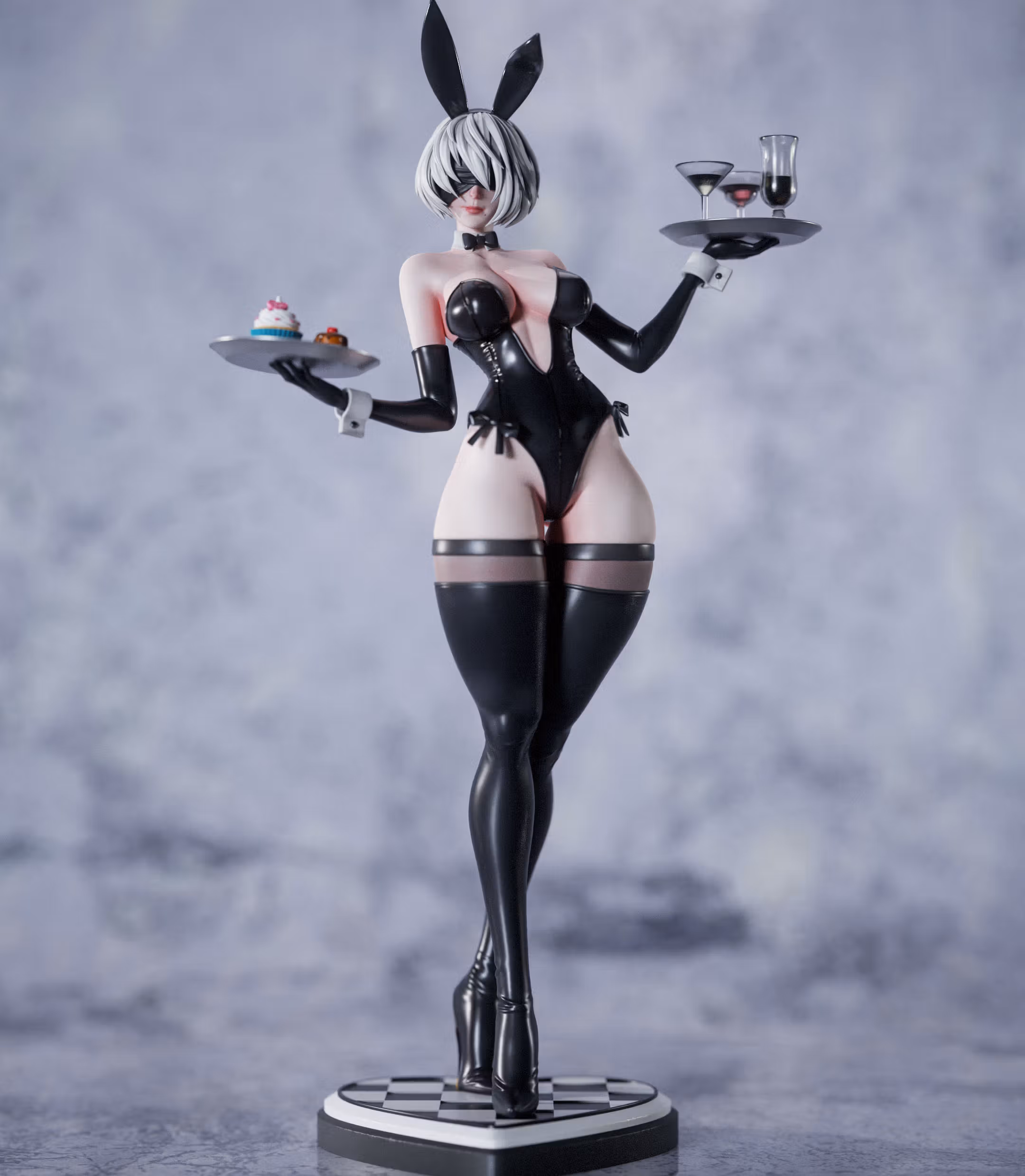 2B NieR Bunny Suit Statue | NieR: Automata Fan Art by Gatsu SFW,NSFW,Futa 3d printed statue,3d printed,nsfw statue,futa statue,2B NieR Statue,NieR: Automata statue,futa figurines,futanari figurines,futanari statue