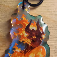 Porte-clés Flame Atronach NSFW | The Elder Scrolls Porte-clés acrylique NSFW Flame Atronach keychain,furry keychain,The Elder Scrolls keychain,nsfw keychain