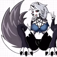 Loona v5 Sticker | Helluva Boss Vinyl Sticker SFW,NSFW furry sticker,Helluva Boss sticker,loona nsfw,loona sticker,stickers