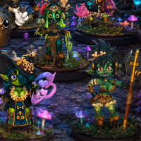 Goblin Team Gobettes Miniature Pack | DnD Fan Art by RoninArtsWorkshop SFW 3d printed,goblin miniature,3d printed miniature,sfw miniature,Warrior Goblin,Goblin Girl Team,Gobettes miniature
