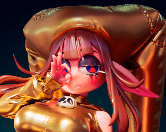 Pomni Goth Statue | Digital Circus Fan Art by Officer Rhu SFW,NSFW,Futa 3d printed statue,3d printed,3d printed figure,Digital Circus Statue,Pomni Goth Statue,nsfw statue,futa statue,futa figurines,futanari figurines,futanari statue