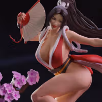Mai Shiranui Statue | Fatal Fury Fan Art by Abe3D SFW,NSFW 3d printed statue,mai shiranui statue,fatal fury statue,3d printed figure,3d printed,nsfw statue