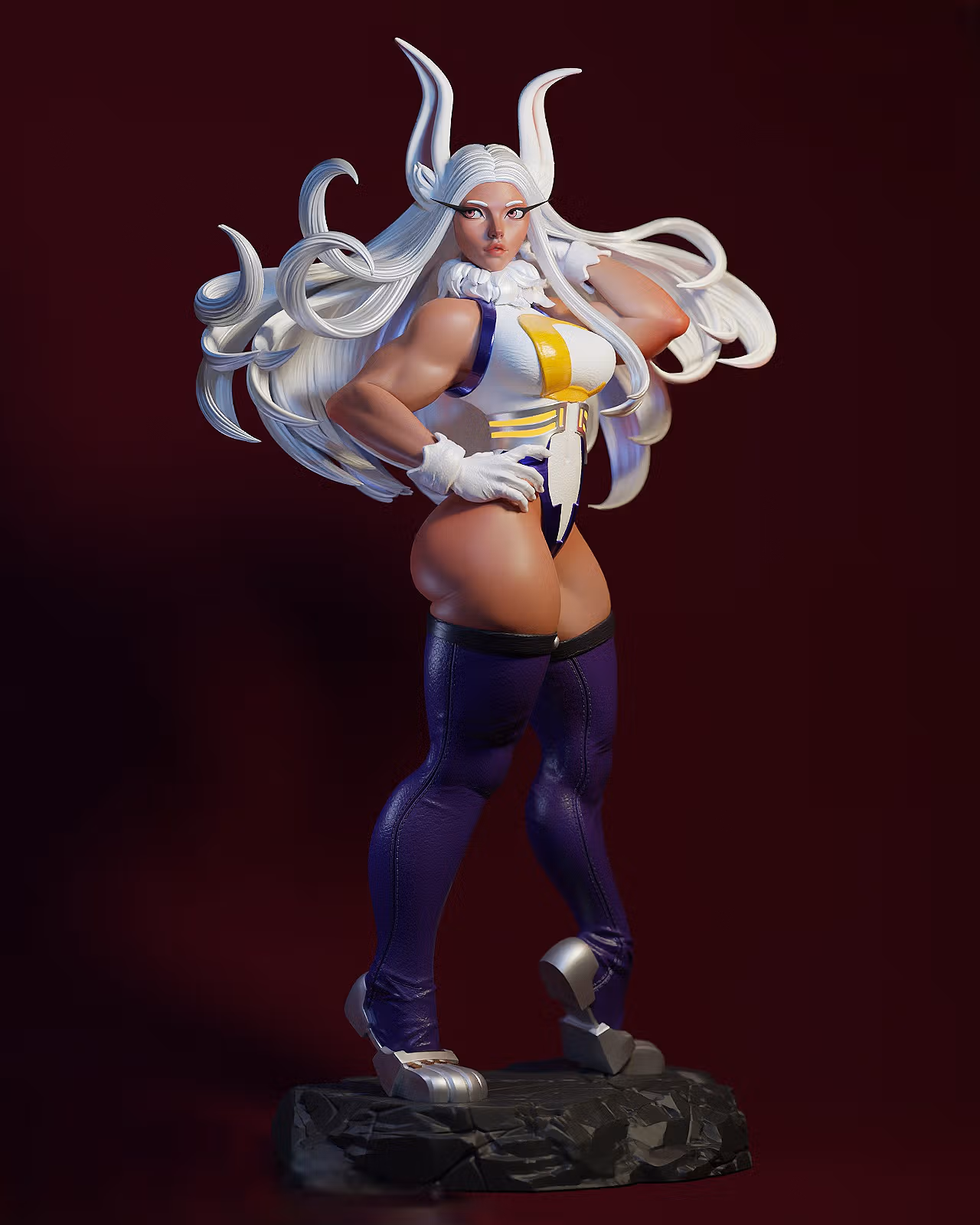 Mirko Statue | My Hero Academia Fan Art by E.S Monster SFW,NSFW 3d printed statue,3d printed,Mirko statue,nsfw statue,3d printed figure,My Hero Academia statue
