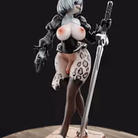 Figura 2B NieR Furry | NieR: Automata fanart autorstwa Anyonensfw SFW,NSFW,Futa 3d printed statue,3d printed,nsfw statue,3d printed figure,2B NieR statue,NieR: Automata statue,furry statue,futa statue,futa figurines,futanari figurines,futanari statue