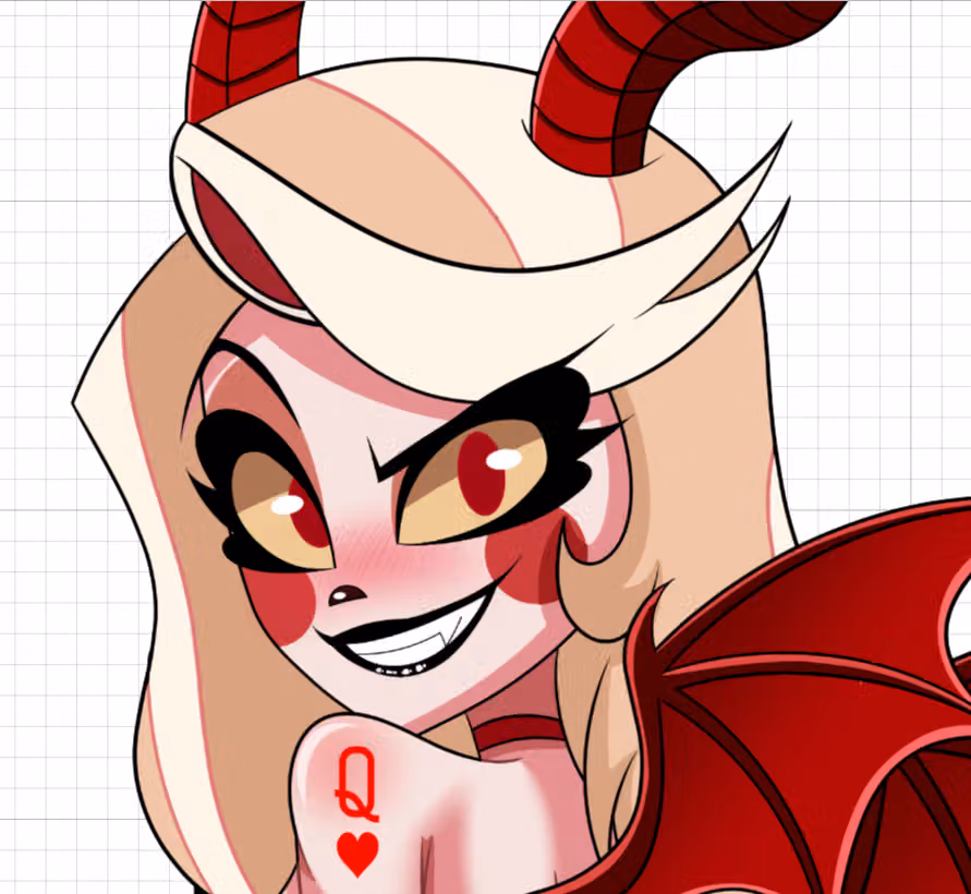 Charlie Demon Sticker | Hazbin Hotel Vinyl Sticker SFW,NSFW,Futa Hazbin Hotel sticker,nsfw sticker,Charlie stickers,futa sticker,futanari sticker
