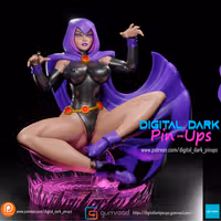Figura Raven | DC Fanart autorstwa Digital Dark SFW,NSFW,Futa 3d printed statue,3d printed,nsfw statue,3d printed figure,futa statue,Raven Statue,futa figurines,futanari figurines,futanari statue