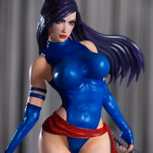 Psylocke Statue | X-Men Fan Art by Abe3D SFW 3d printed statue,marvel statue,psylocke statue,men97 statue,3d printed figure,3d printed