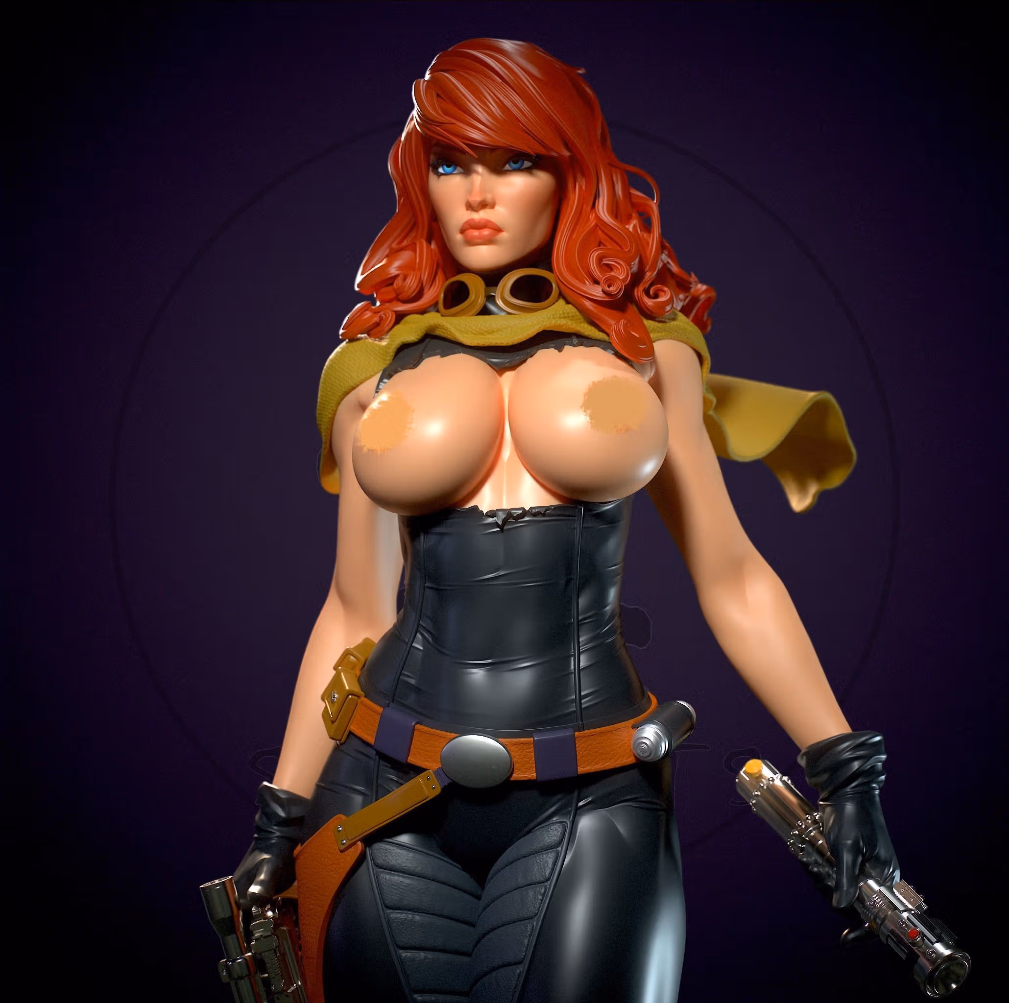 Statua Mara Jade Skywalker | Star Wars Fan art di Yan-H SFW,NSFW 3d printed statue,3d printed,nsfw statue,3d printed figure,Mara Jade Skywalker statue,Star Wars statue