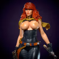 Mara Jade Skywalker Statue | Star Wars Fanart von Yan-H SFW,NSFW 3d printed statue,3d printed,nsfw statue,3d printed figure,Mara Jade Skywalker statue,Star Wars statue