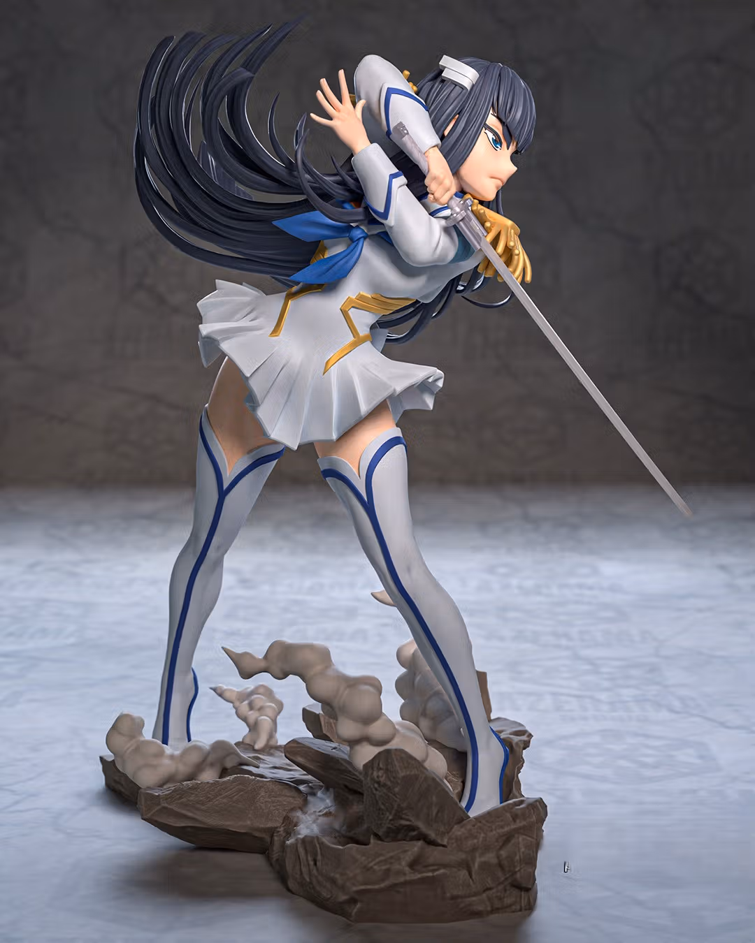 Satsuki Kiryuin Statue | Kill la Kill Fan Art by Azerama SFW,NSFW 3d printed,3d printed statue,nsfw statue,Satsuki Kiryuin statue,Kill la Kill statue