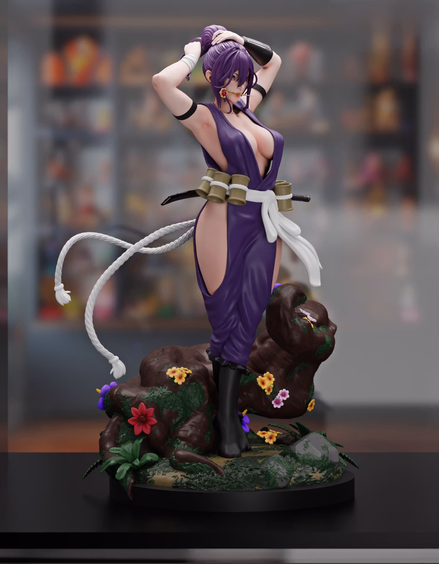 Yuzuriha Statue | Hell's Paradise Fan Art by Nympha3D SFW,NSFW 3d printed statue,Yuzuriha statue,3d printed figure,3d printed,Hell's Paradise statue,nsfw statue