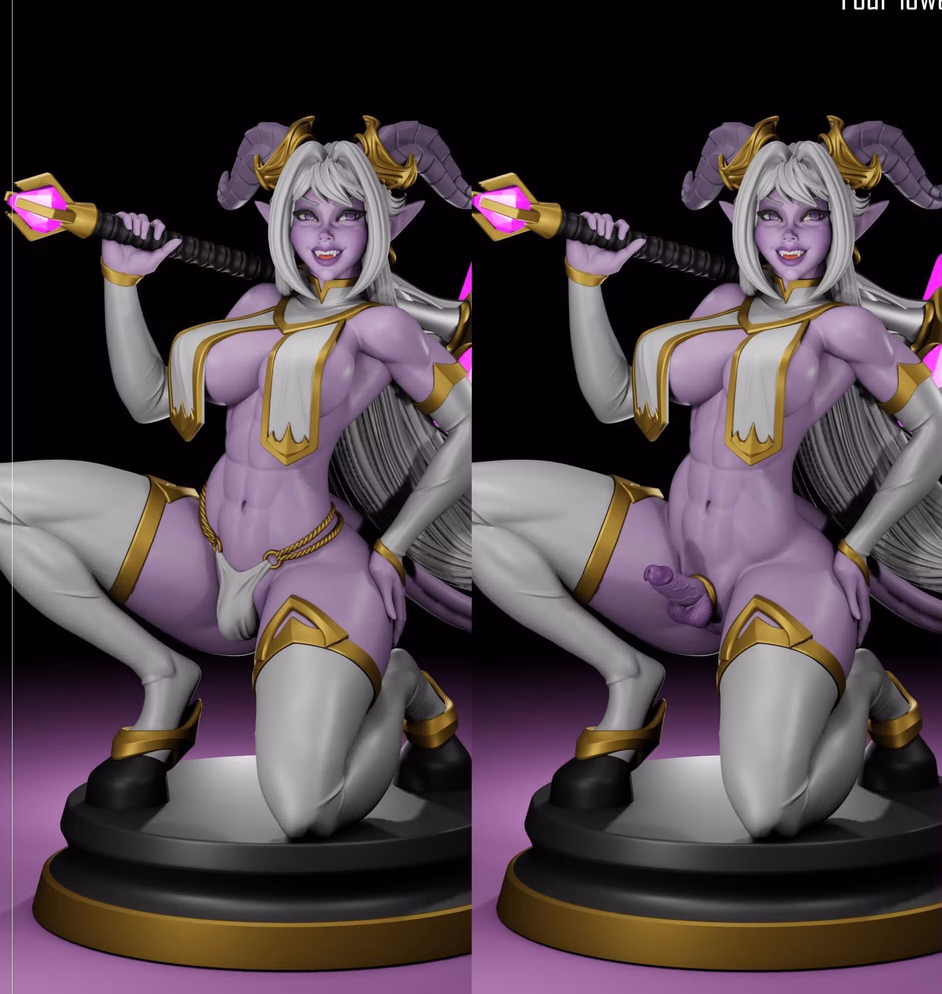 Statue Draenei Girl | World of Warcraft Fan Art par Digital Dark SFW,NSFW,Futa 3d printed statue,3d printed,nsfw statue,futa statue,futa figurines,futanari figurines,futanari statue,3d printed figure,Draenei Girl Statue