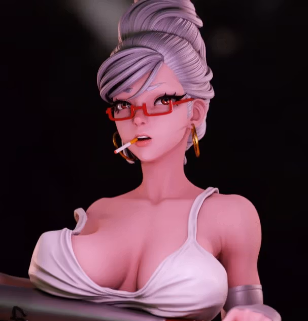 Estatua Seiko Ayase | Dandadan Fan art por Momoji3d SFW,NSFW 3d printed,3d printed statue,nsfw statue,Seiko Ayase statue,Dandadan statue